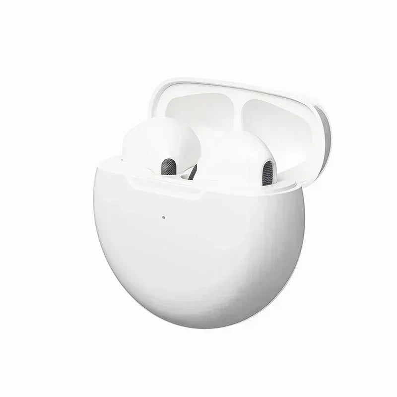 Pro 6 TWS Bluetooth Earbuds - Stereo Sound & Charging Case