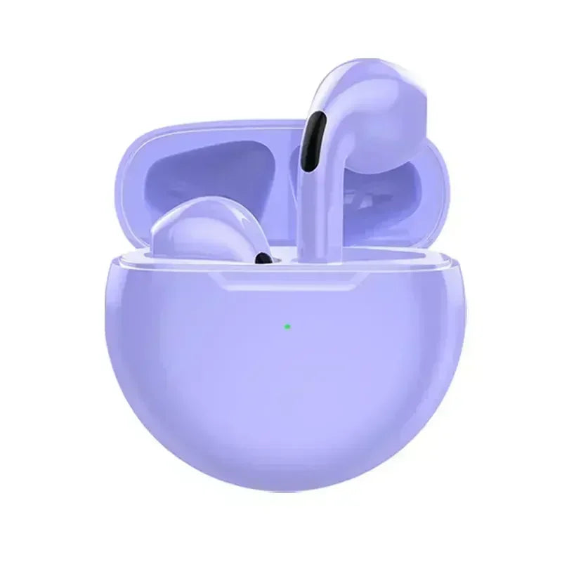 Pro 6 TWS Bluetooth Earbuds - Stereo Sound & Charging Case